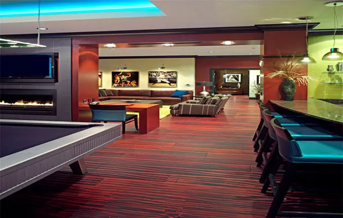 interior of the Tulalip Resort casino players suite.
