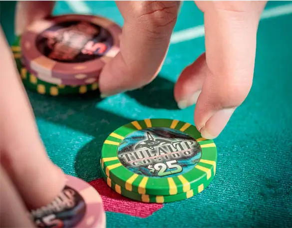 Chips on a table - gaming options