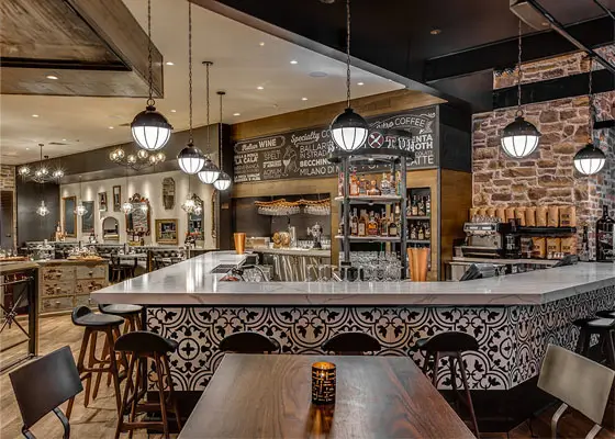 An image of the bar in Tula Bene.